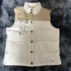 OLD NAVY ホワイト ダウンベスト