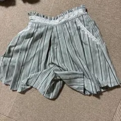 ストライプ レース付き キュロットのサムネイル