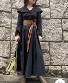 FRAY I.D ケープカラーシャツワンピース