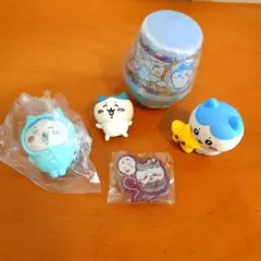 ハチワレ(ちいかわ)　5点セット　ガチャガチャ　カプセルトイ