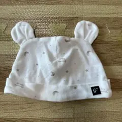 [미품] 신생아 곰 귀모자 면 100%