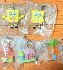 スポンジ・ボブ めじるしアクセサリー　全5種コンプリートセット