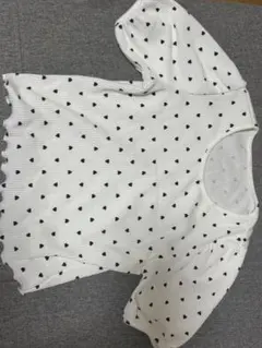 レトロガール 半袖tシャツ ハート柄