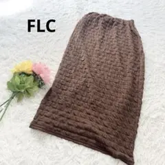 FLC【M】スカート　ぽこぽこ　タイト　ストレッチ　 ウエストゴム