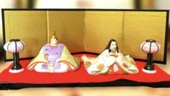 白磁　お雛様　手書き　ポーセラーツ ポーセリン