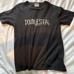 DOUBLESTEAL ポケット付きTシャツ ブラックのサムネイル