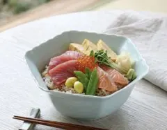 土井善男　白磁６角輪花鉢　六角鉢 輪花 鉢 ボウル　盛り鉢