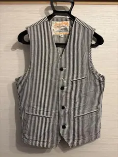 SUGARCANE シュガーケーン ヒッコリーストライプワークベスト