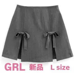 【GRL】イノパン裏地付きリボンプリーツミニスカート【gn276】Lサイズのサムネイル