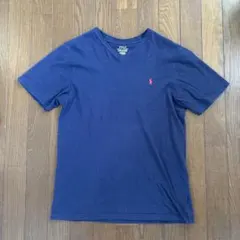 Polo Ralph Lauren ネイビー Vネック Tシャツ