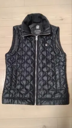 G-STAR RAW ブラック ダウンベスト S