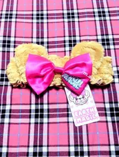 アースマジック シルキー くま耳 ヘアバンド 女の子 ベビー キッズ ベージュ