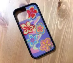 Wildflower iPhone15 ケース 花柄 パープル