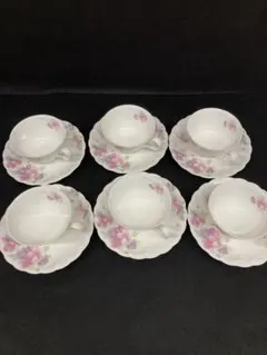 Noritake ボーンチャイナ カップ 6個セット 花柄⭐︎