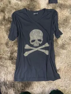 ABORDAGE スカル ラインストーンTシャツ 平成ギャル男 お兄系 Roen