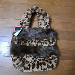 ヒョウ柄ファーバッグ　未使用