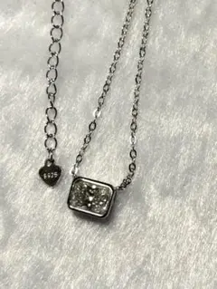 シルバー925 モアサナイト　ネックレス