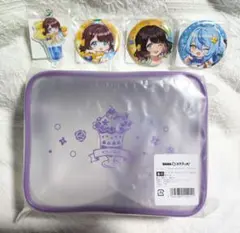 バラ可 にじさんじ DMMスクラッチ 梢桃音 クリアポーチ アクキー 缶バ