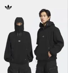 日本未発売L Adidasシェル SHELLフーディ パーカー KS8234