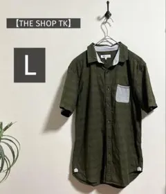【THE SHOP TK】ザショップティーケー メンズ 半袖 シャツ Lのサムネイル
