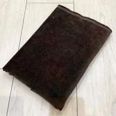 ブラウン系　ボタニカル柄　花柄　スエード　生地　布地　はぎれ