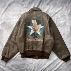 希少　80s　アビレックス　A-2　ピンナップガール　フライトジャケット　L