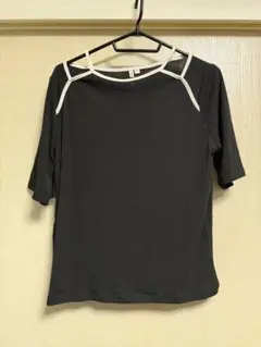しまむら　アベイル avail ブラック 半袖Tシャツ LL