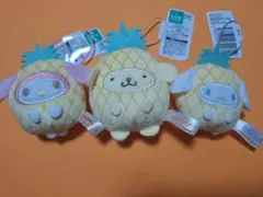 A*S様 マイメロディ　ポムポムプリン　シナモンロール　フルーツきぐるみマスコッ