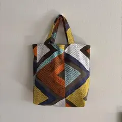 幾何学模様ミニトート