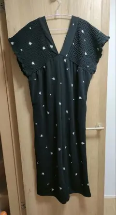 花柄シャーリングサロペット　新品