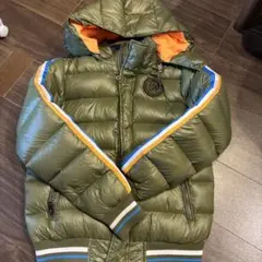 DIESEL フード付きダウンコート オリーブグリーン