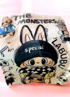 Labubu ラブブ☆膝掛け ブランケット 100×70 ②