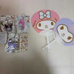【新品です✨】マイメロディ☆クロミ キーホルダー セット うちわ☆シール6点