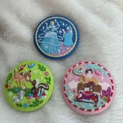 ディズニー　刺繍缶バッジ　第2弾　3個セット