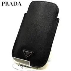 PRADA iPadケース サフィアーノレザー ブラック 三角ロゴ - メルカリ