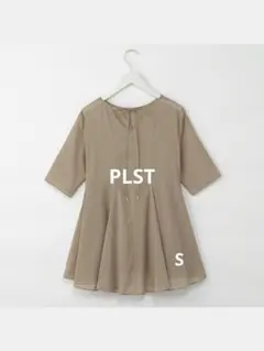 ☆PLSTプラステ美ラインコットンボイルチュニックブラウスS☆のサムネイル