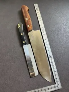 (研ぎ済み)Rugby木屋 墺国製特殊鋼 三徳包丁と果物ナイフ2本セット(A)のサムネイル