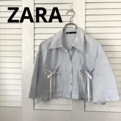 ZARA コットンシャツ Yシャツ 半袖 春夏のサムネイル