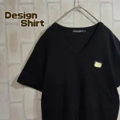 未使用 ドルチェ＆ガッバーナ メタルプレート Tシャツ 56 キャメル