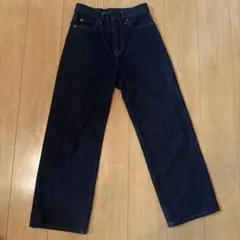 UNIQLO レディース ストレートデニム ダークブルー
