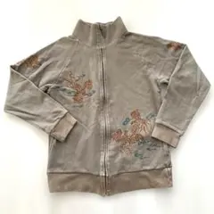 mash mania マッシュマニア 鷲刺繍 ジップアップスウェット　Lサイズ