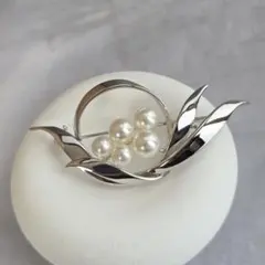 希少✨皇室御用達 MIKIMOTO ミキモト アコヤパール ブローチ 花束