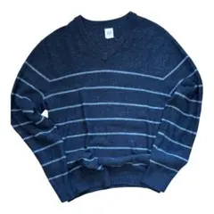 old GAP vネックボーダーニット　y2k 00s 90s