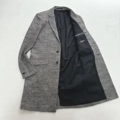 【美品】アタッチメント　チェスターコート　アルパカ混　グレー　ロングコートのサムネイル
