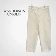 ユニクロ×JWアンダーソン バギージーンズ 26 ナチュラル コットン ゆったりのサムネイル