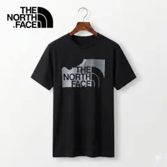 ザノースフェイス 半袖Tシャツ ビッグロゴ 黒 M ストリート アウトドア