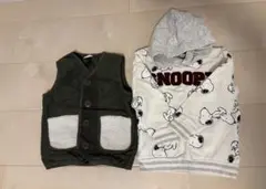 スヌーピー パーカー　ベスト　まとめて売り　100cm