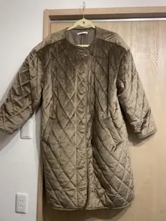 ベージュ キルティングジャケット チャオパニックレディースキルティングコート