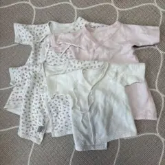 新生児肌着　60サイズ　女の子　短肌着2 長肌着2