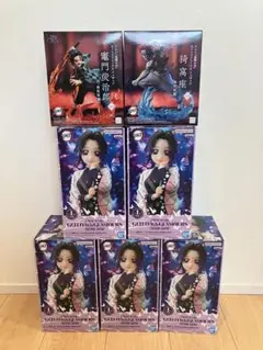 鬼滅の刃 胡蝶しのぶ XrossLink 竈門炭治郎　猗窩座　フィギュア 7個